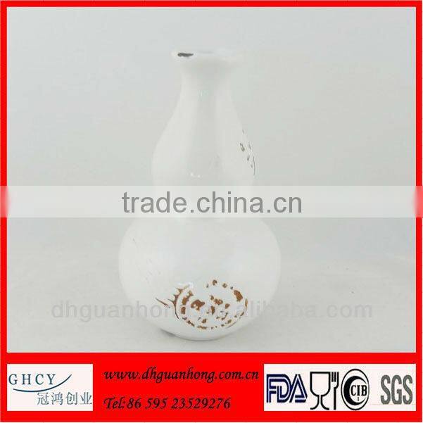 Antique Postmark Ceramic Flower Vases