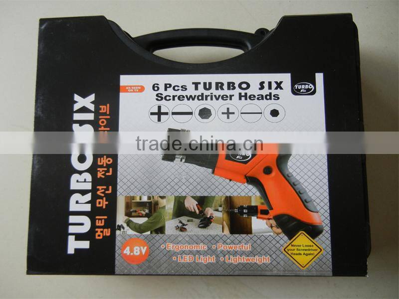 4.8V DIY cordless screwdriver set for househould use