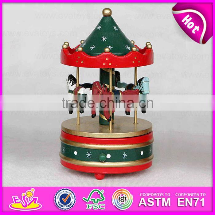 2015 Holiday gifts Popular Fashion Toy carousel music box for kids W07B011B