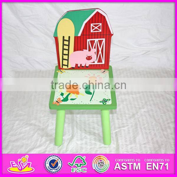 Lovely wooden table and chair toy for kids,wooden toy table and chair set for children,cute wooden table and chair W08G129