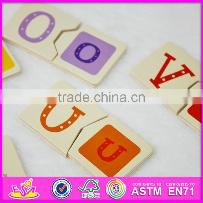 2016 best sale funny children wooden domino blocks W15A069