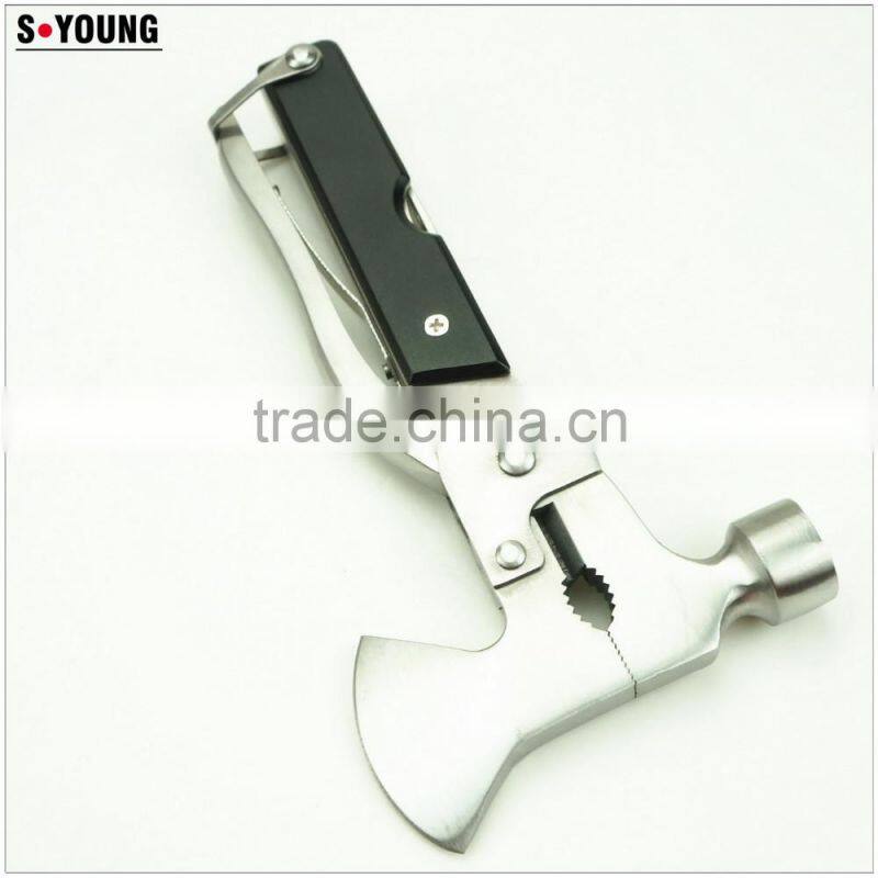 91021 6 Inch Multi Tool Stainless Steel Hammer Multifunction Foldable Portable Combination Tool Clam