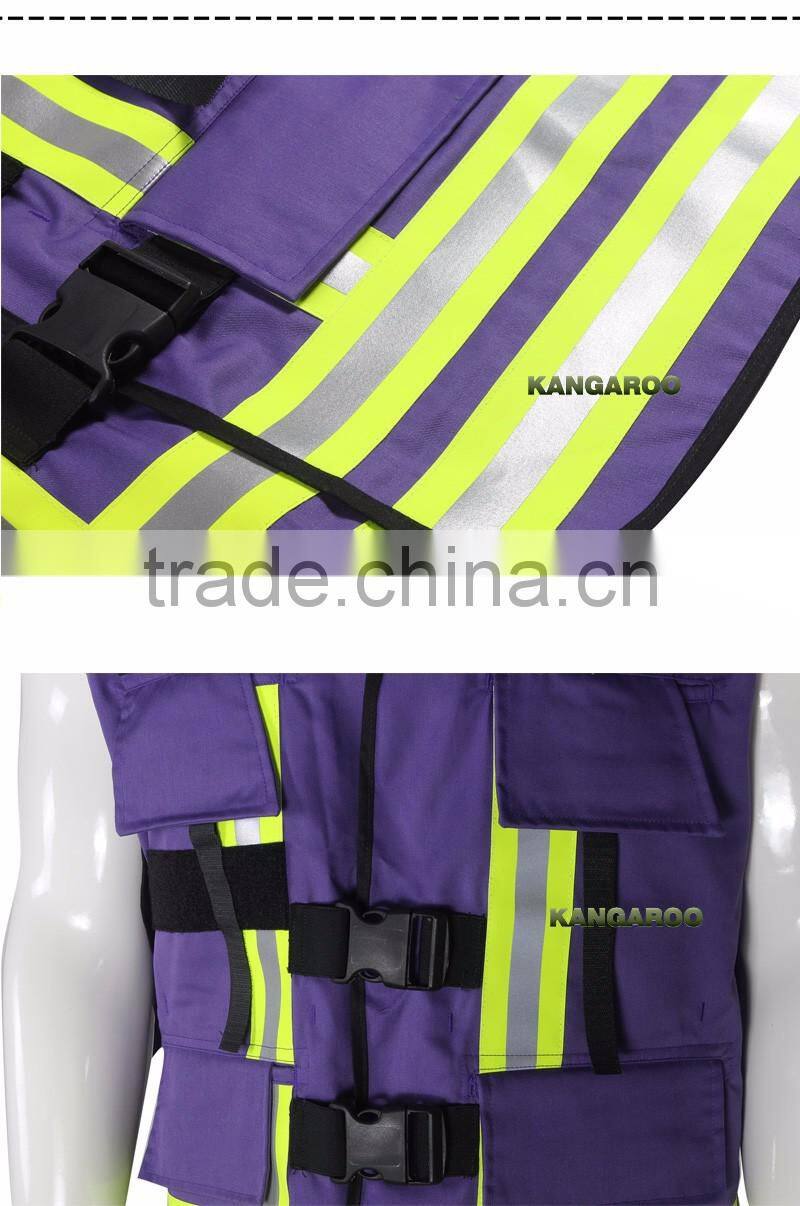 High Visibility Purple Safety Vest