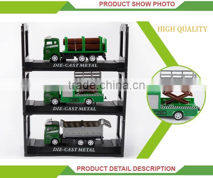 Top selling 1:60 high quailty diecast model metal toy truck and trailer