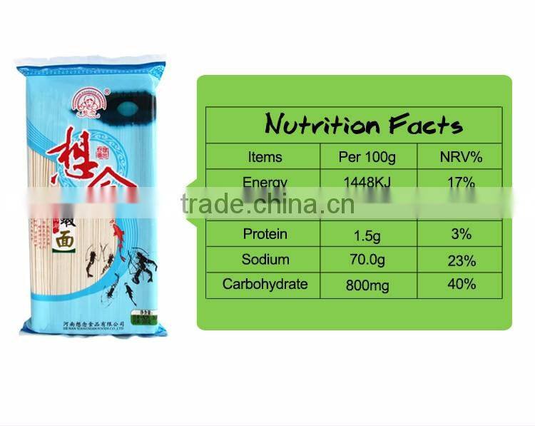 Healthy shrimp flavor soup noodles quick cooking