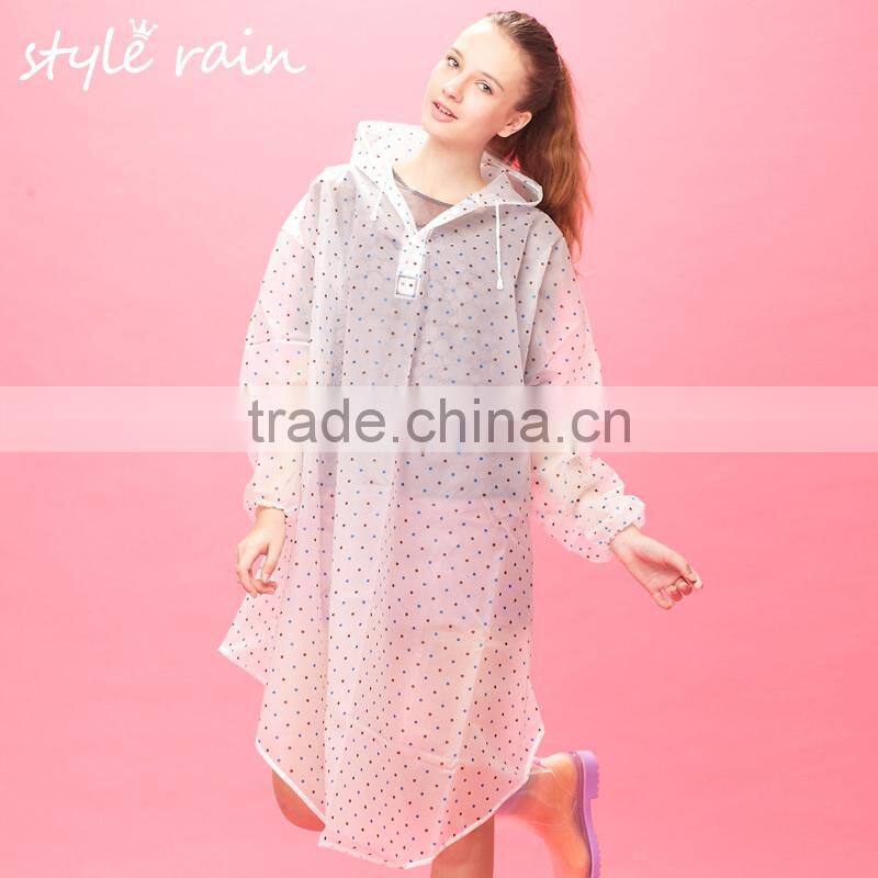 eva/tpu raincape, fashion ladies riancoats