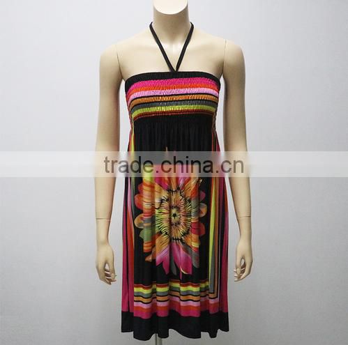 2016 Long Women Black Sexy Chiffon Dress