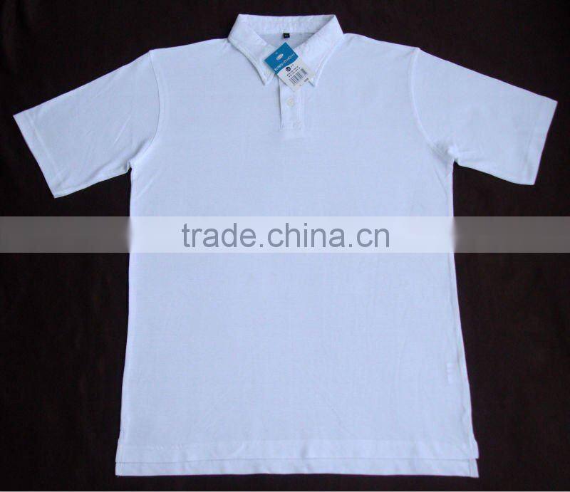 blank Pique Polo t- shirts, high quality custom design solid polo shirt