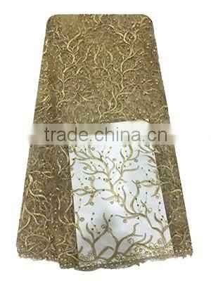 Beautiful French Net Lace With Beads FL1129-7