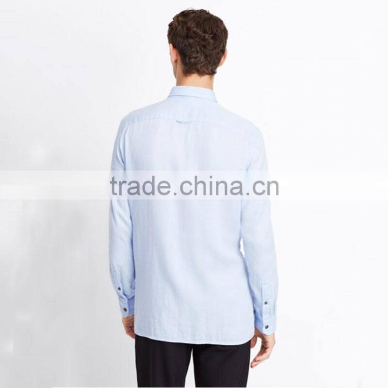 China clothing manufacturer casual style cotton woven button up shirts for men
