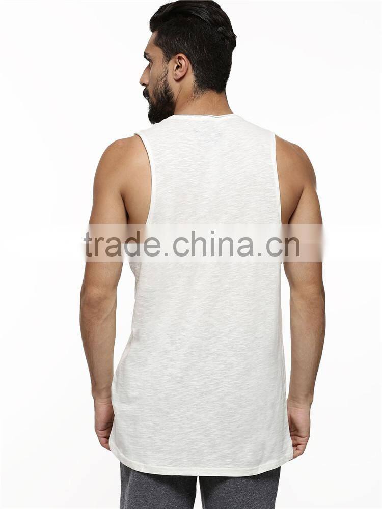 Factory direct plain white mens tank top shirt for sale
