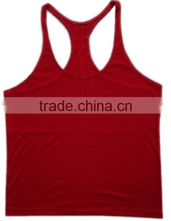 Promotional y back mens tank top/ custom sportswear tank top made in china/ wholesale china manufacturer tank top