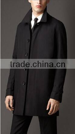 2014 Men Coat double-breasted back vent color black