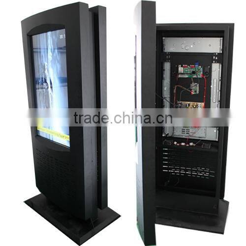 42inch dual screen floor standing lcd/led hot advertising video player