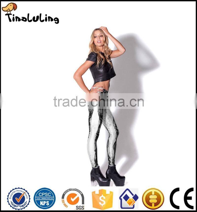 Sexy Legging Skeleton Skull Bone Leggins 3d Digital Leggins Printed Women Leggings Woman Pants