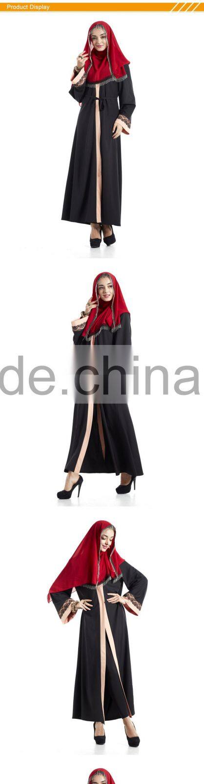 Zakiyyah E007 Dubai butterfly abaya models wrapped cardigan abaya black free size stone work