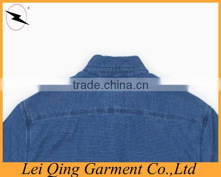 European style denim blue 100% egyptian cotton shirts