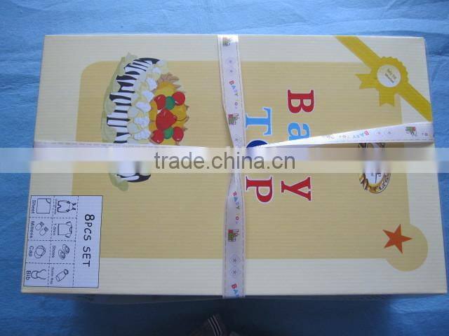 Wholesale Baby Gift Set 8 pcs Newborn Baby Clothes Set Breathable