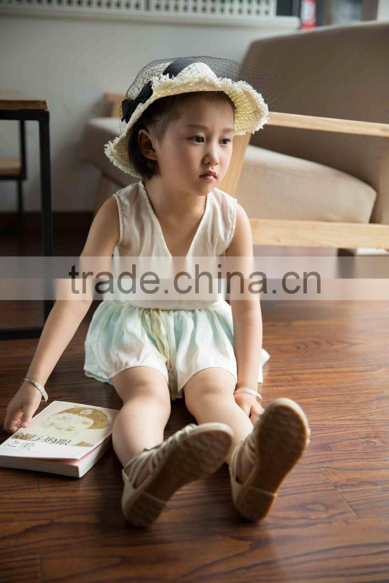 COOL KID ZONE lovely white chiffon children suit girl child garment