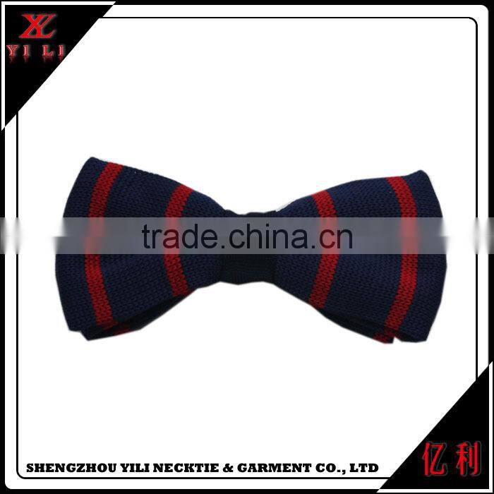 Mens polyester knitted cheap bow tie