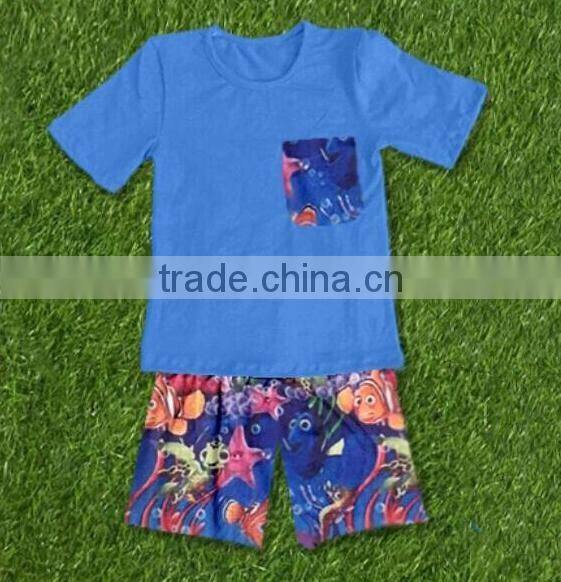 Children sets girls ruffle outfit top and capri back to school clothing set korean kids clothes wholesale