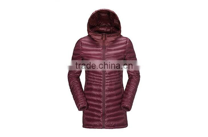 H1041 women ultralight down jacket winter warm clothing long coat