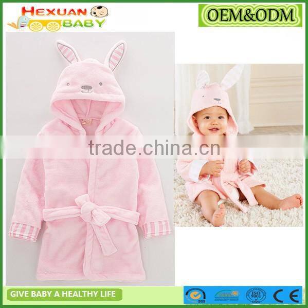 factory bath towel robe for kids fleece robe 2017 New OEM
