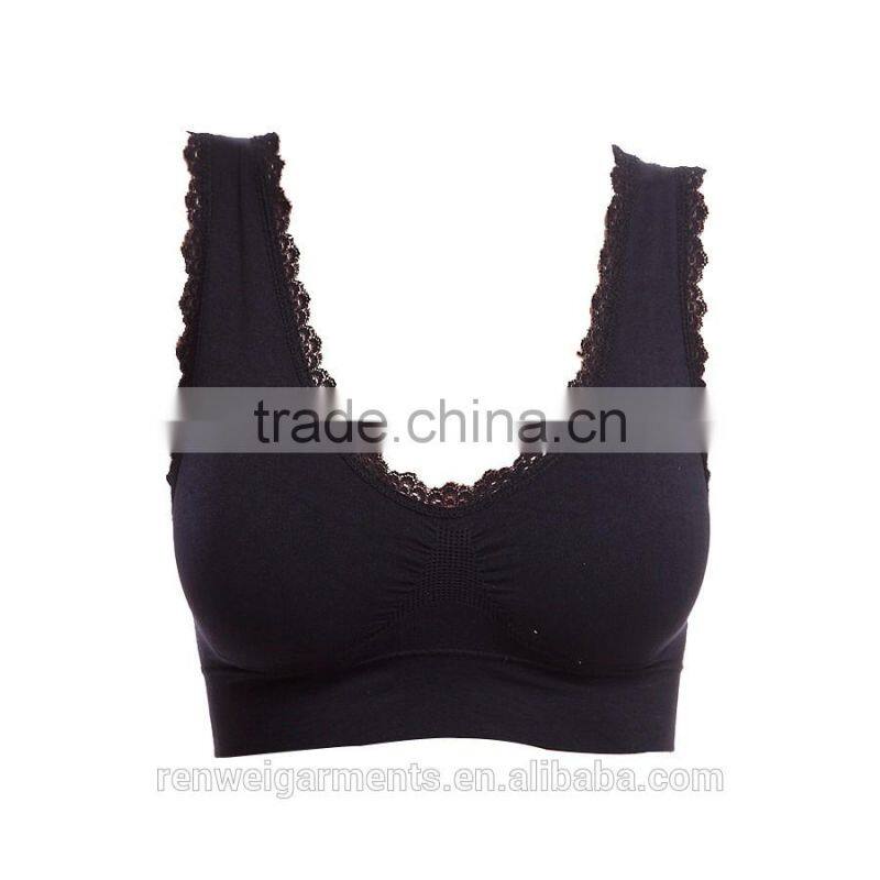 gym Women Padded Sports black Yoga Women Bra