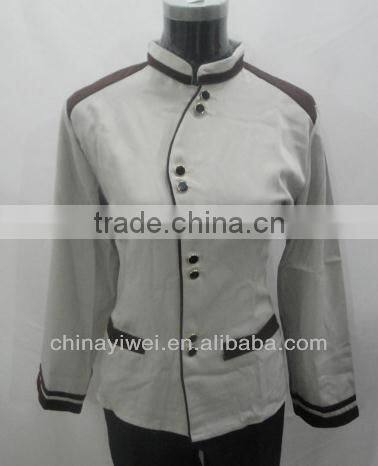 Custom long sleeves bellboy uniform for hotel