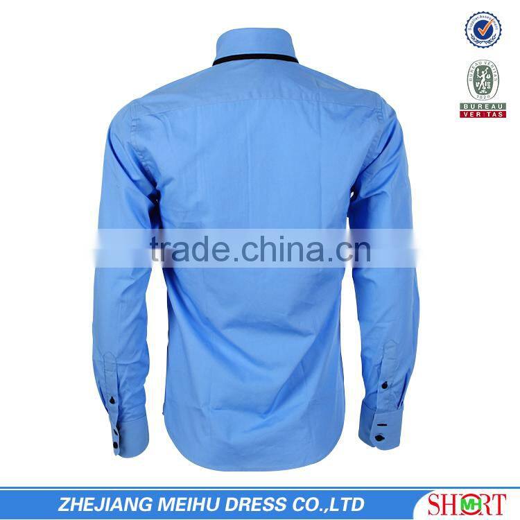 cotton fabric shirt double collar wedding dress latest dress shirt new designs