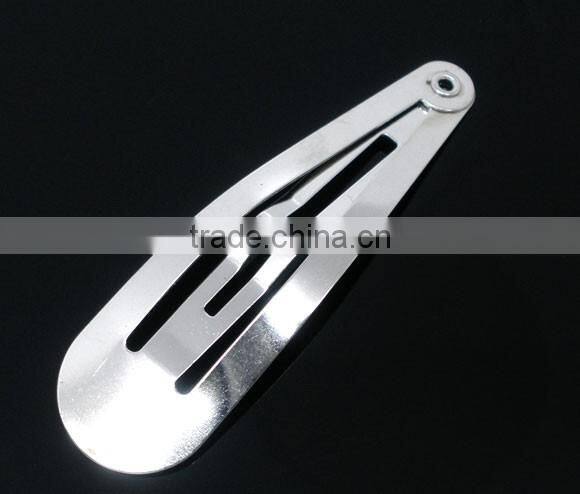 Wholesale Silver Tone Hair Clips Snaps For Kids Toddler