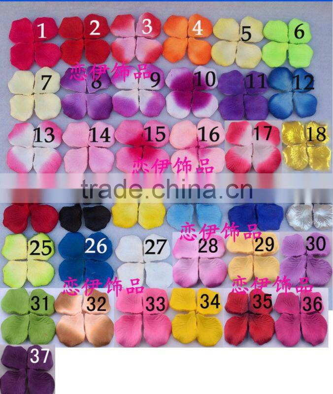Festival decoration flower silk rose petals wholesale--37 color for choose