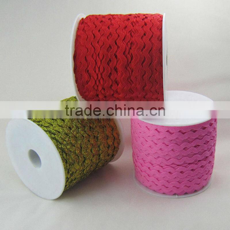 Zig Zag Ribbon, Ric Rac Tape,Pleated ribbon