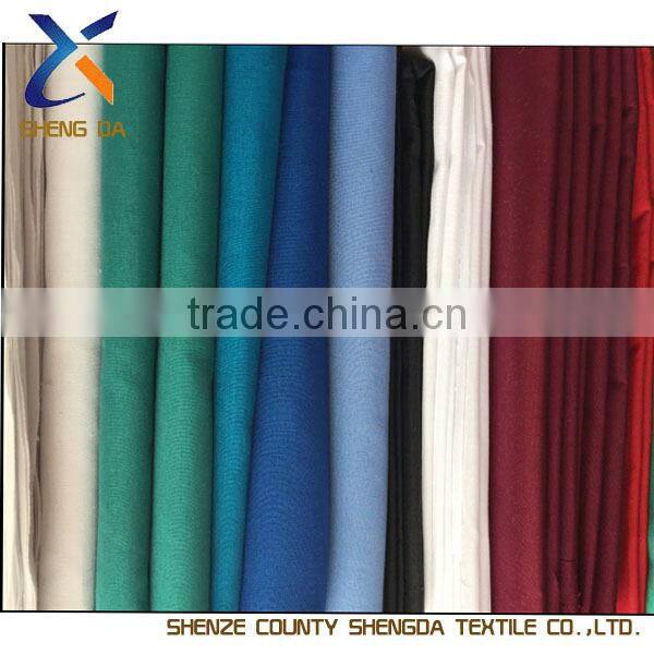 Hot sale tc 90/10 110*76 dyed fabrics use for interlining and pocketing