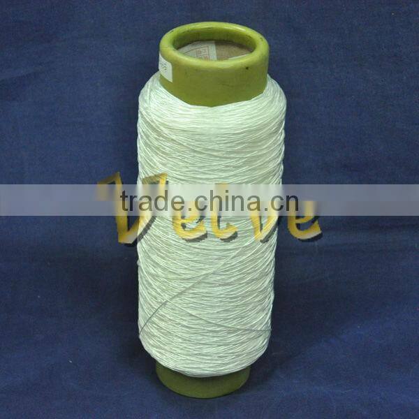 Waxed braided polyester thread for shoes sewing