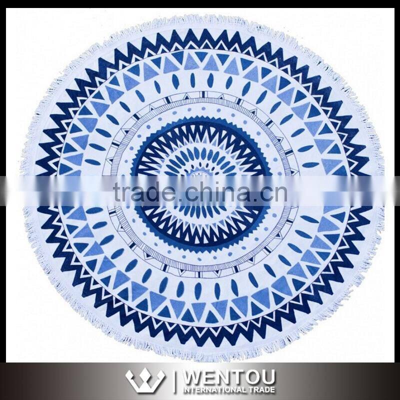 Personalized Tassel Beach Round Towel