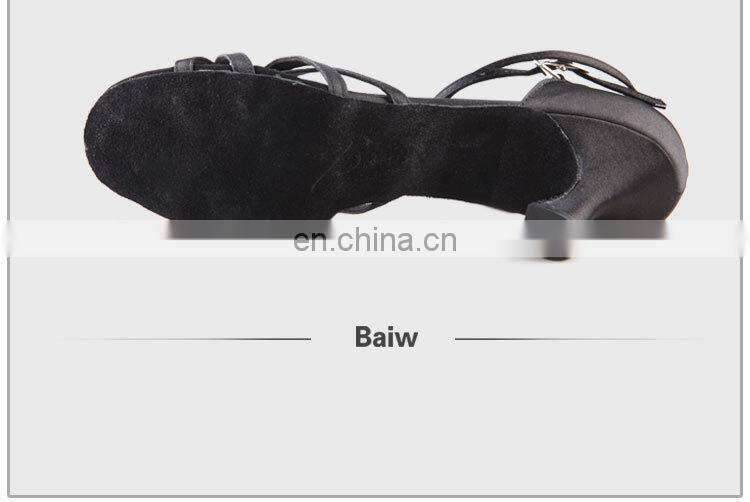 08B5L121 Ladies Ballroom Satin Latin Dance Shoes