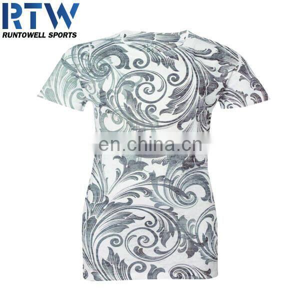 O-neck short sleeve 100% polyester T-shirt