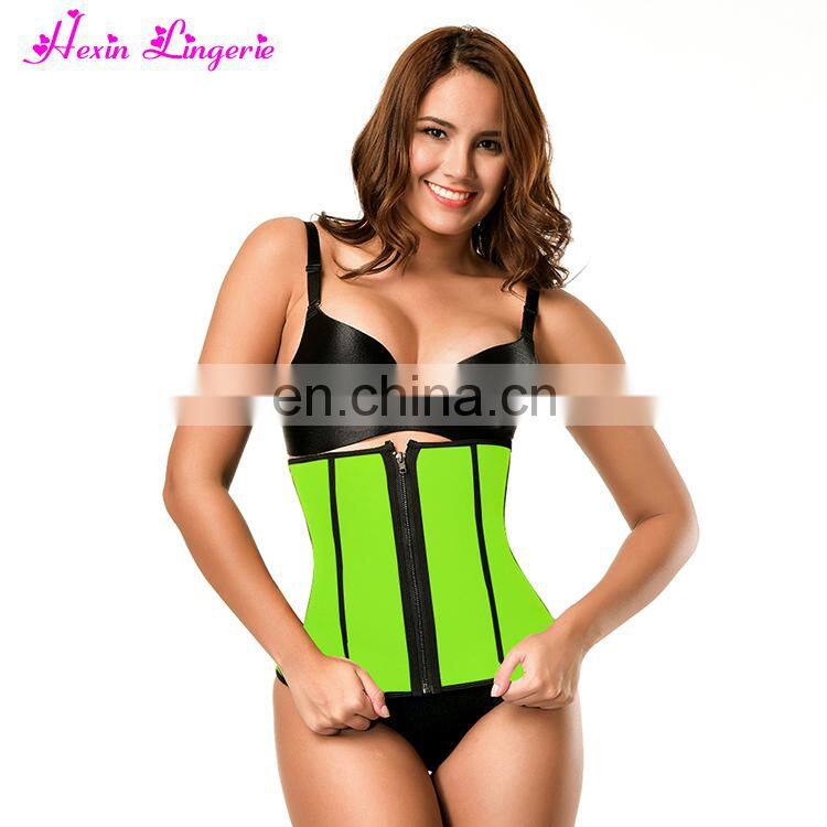 Women Body Slim Shaper Custom Sports Training Trimmer Private Label Waist Trainer With Steel Boned