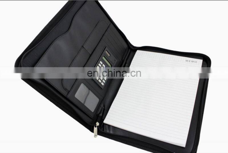 colorful fashion leather file folder for office
