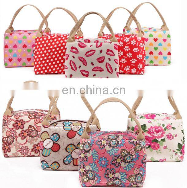 Wholesale fashion cooler bag polyester printing lunch bag from factory