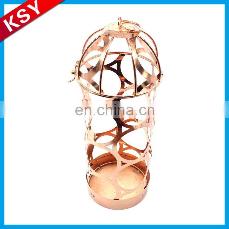 New Product Competitive Price Simple European-Style Antique Metal Artillery Type Wine Bottle Holder Rack