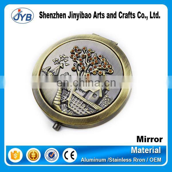 Custom wholesale folding jeweled makeup mirror