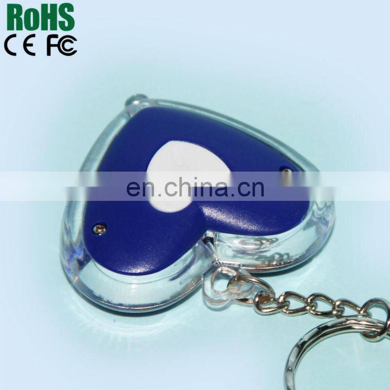 Custom Shape Pet Losting With LED Flashlight Keychain