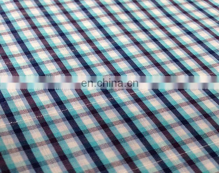 cotton nylon span yarn dyed poplin