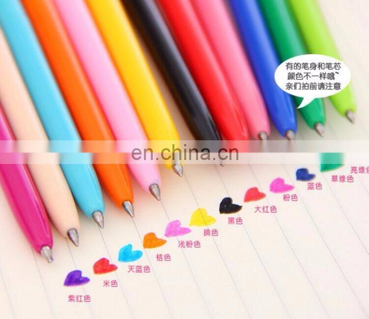 Slim Retractable Gel Ink Pen Multi Colors