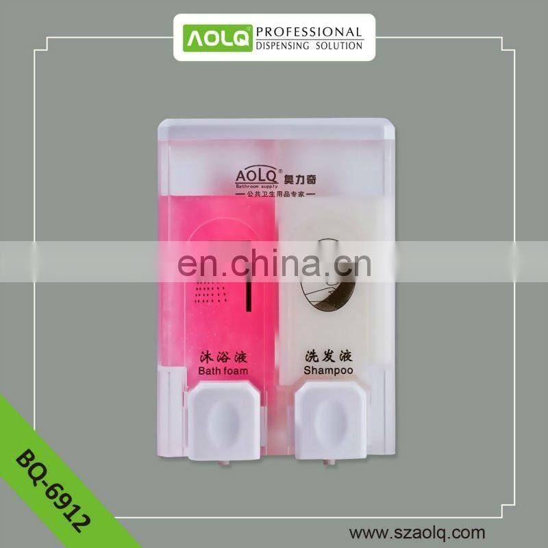 Hygienic Dual Chamber Soap Dispenser with Chromeplate/Polyhedral Cover Button