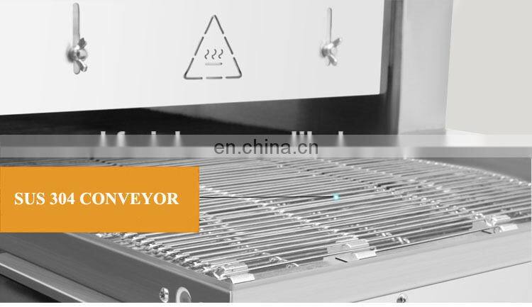 New Condition Stainless Steel Electric/Gas Conveyor Pizza Oven Price baking equipment pizza oven pizza maker for snack machine