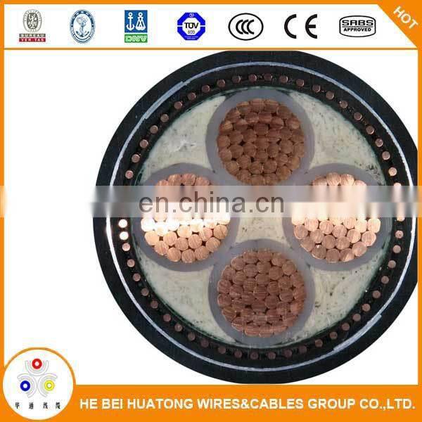 600/1000V copper conductor xlpe insulated armoured 95mm square xlpe cable