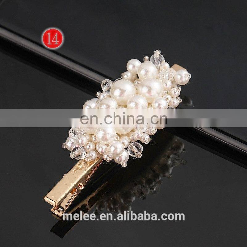 RTS Wholesale Custom Hair Accessories Fashion Girls Flat Hairgrip Hair Pin Crystal Rhinestone Barrette Hair Clips For Women